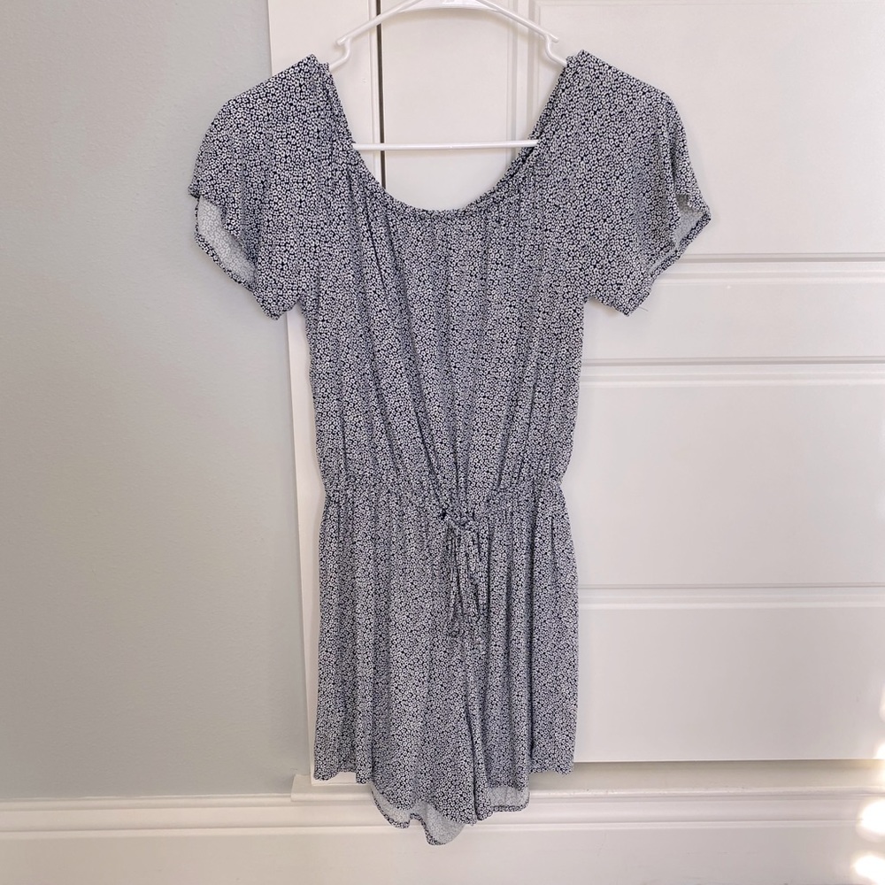 Flower print romper